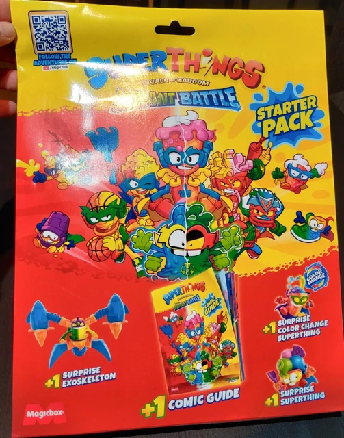 SUPERTHINGS RIVALS OF Kaboom Mutant Battle Starter Pack Superthings ...