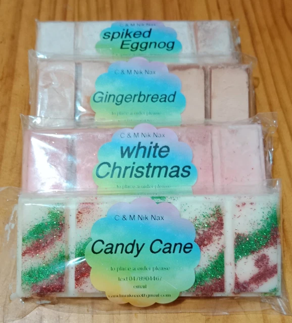 🎅 ❄️ 4x Christmas  Triple Scented  Soy Wax Melts Block, Candle Tart, Bar 🎅❄️