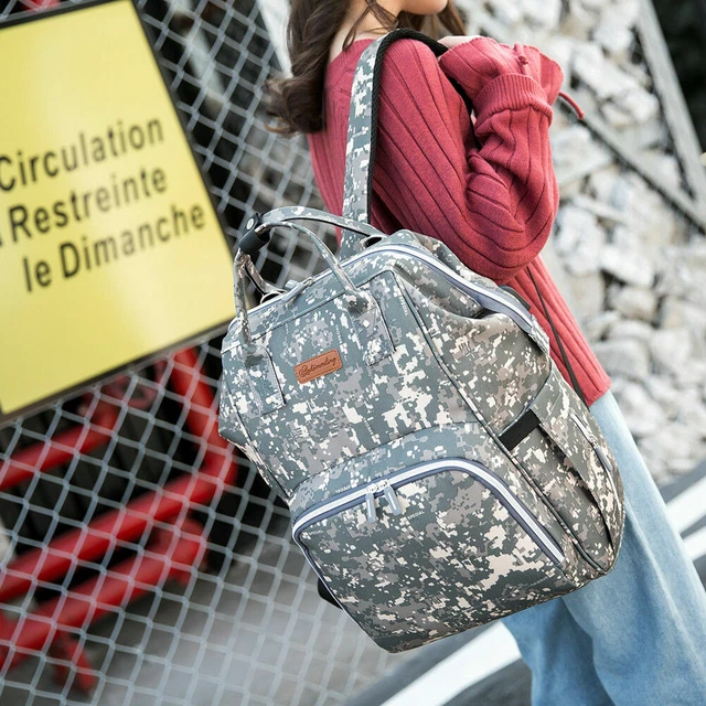 Diaper Bag Backpack Maternity Nappy Baby Bag Organizer Waterproof w/ USB Port 9