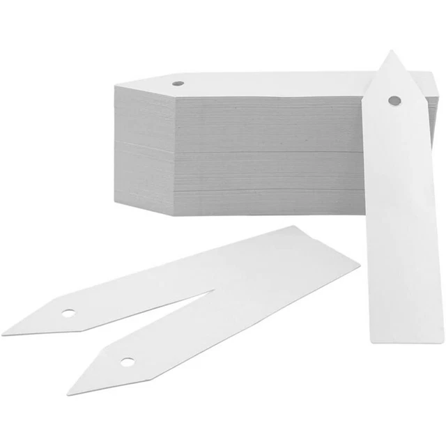 200pcs Gardening Labels Garden Plug Plastic White N5T5