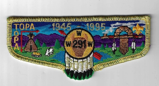 OA 291 Topa Topa 1945-1995 WWW Flap GMY Bdr. [MK-4855]