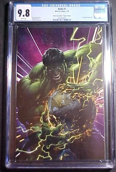 Cgc 9.8 Hulk #1! Clayton Crain Virgin/Black Flag Exclusive! Nm/Mt! 2022 Marvel