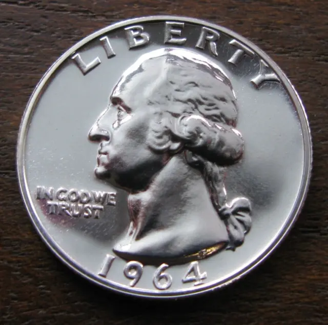 Zaldi2010 - Usa , 1/4 Quarter Dollar De 1964  , Proof . Plata