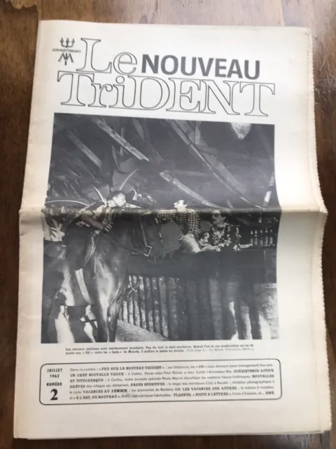 Revue Publicitaire Club Méditerranée Le Nouveau Trident Juillet 1962