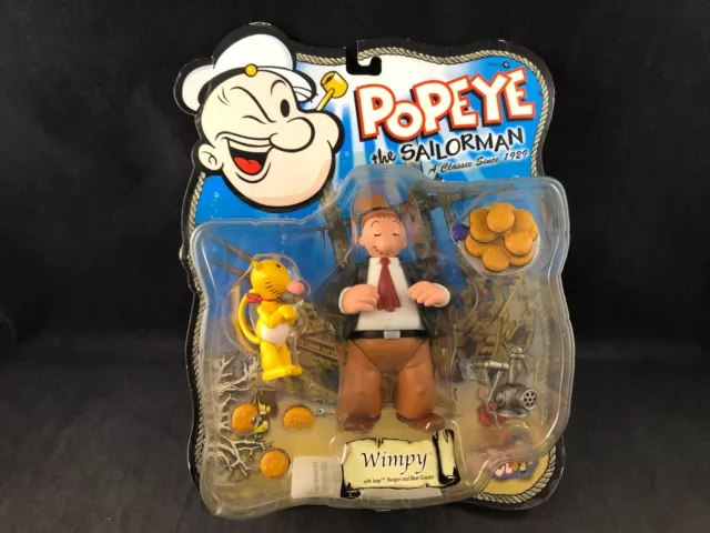 Mezco Popeye the Sailorman "Wimpy" 5" Action Figure with Accessories (2001)