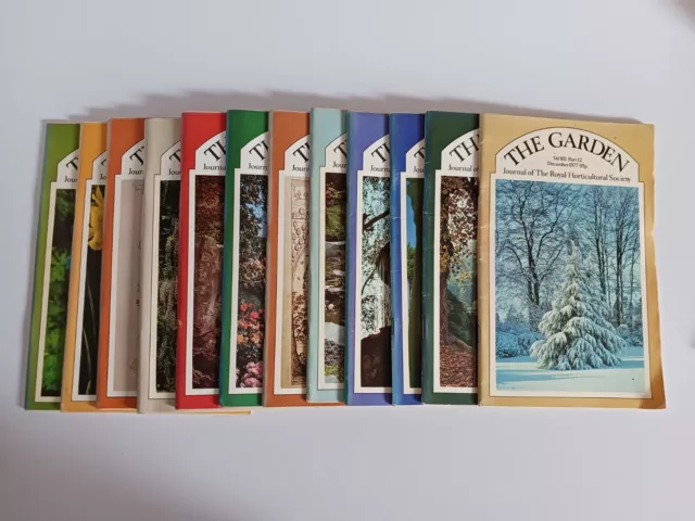 RHS The Garden Magazine 1977- Complete Set of 12 Issues - Vintage - Rare