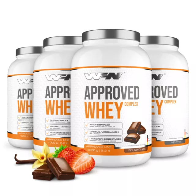 WFN Approved Whey - Sehr gut lösliches Molkenprotein - Eiweißpulver - 40% Isolat