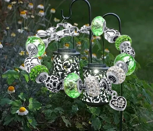 Bracelet Perles Murano Violet - Argent 925 - Coquelicot Et Coccinelle - Neuf Avec étiquettes