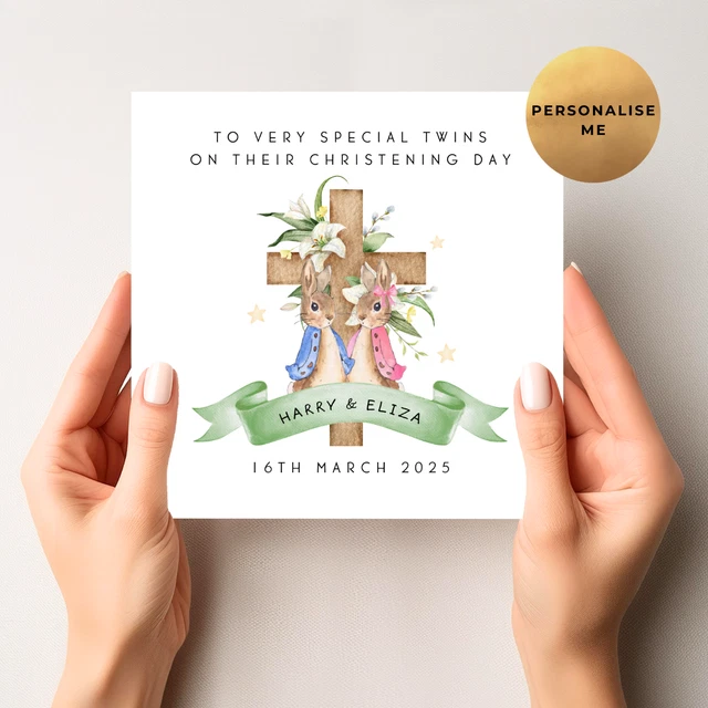 Biglietto Di Auguri Per Battesimo Cristiano Con Busta Bianca – Formato 12x17,5 Cm – Croce Latina – AFIE - 2