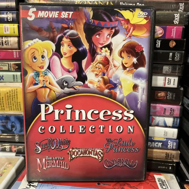 Princess Collection 2009 DVD Non-Disney Versions! 5 Fun Animated Kids Features!