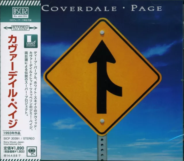 Coverdale Page New Japan Cd Rmst Blu-Spec Cd (Bscd2) - Whitesnake Led Zeppelin!