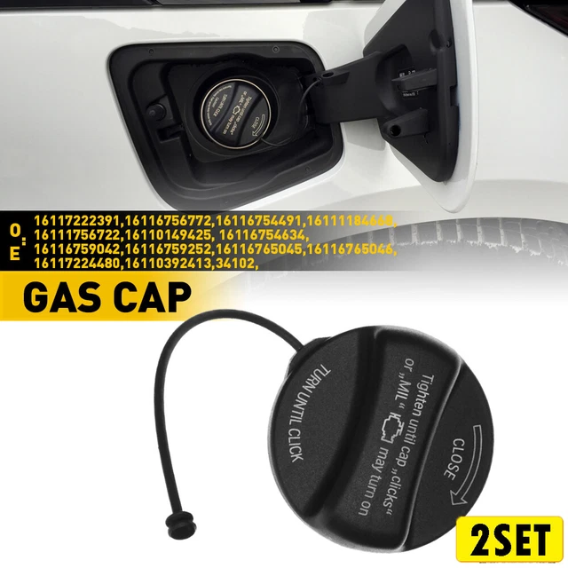 2Set Fuel Gas Tank Filler Cap Cover For BMW E92 E90 E60 E46 X1 X5 X6 Z4 & Mini C