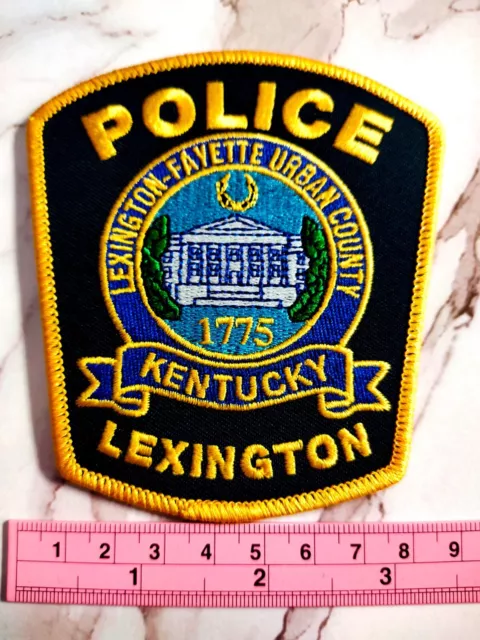 Police Department LexingtonKentucky Patch Iron Sew on Embroidered Badge Shoulde