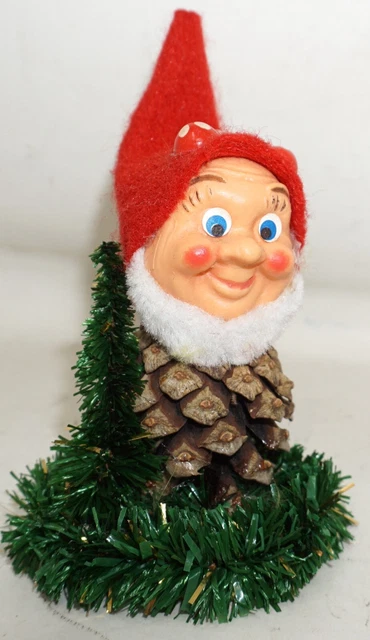 Wichtel Zapfenwichtel Zwerg Weihnachtsdekoration Weihnachtsfigur DDR /P21.9/1