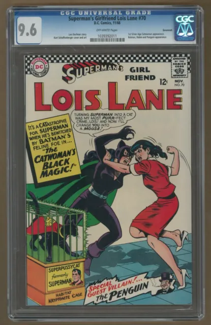 Superman's Girlfriend Lois Lane #70 CGC 9.6 Savannah Pedigree 1st SA Catwoman