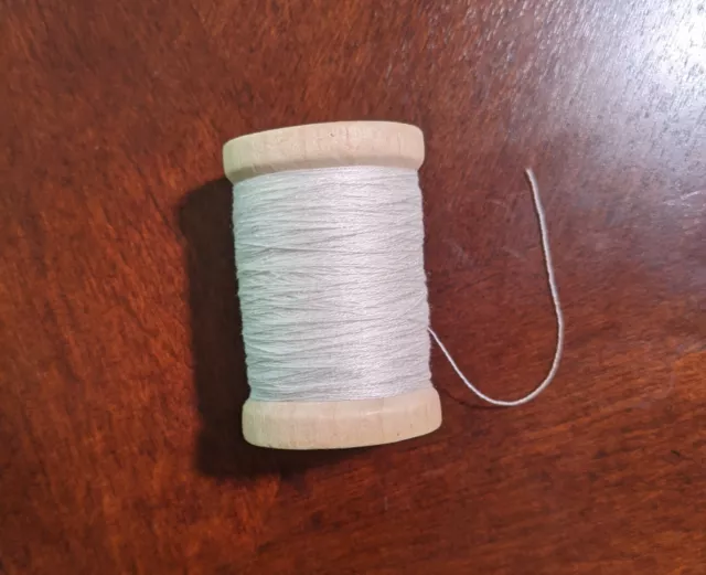 White Spun Silk Thread 60/2 - 300 yard spool