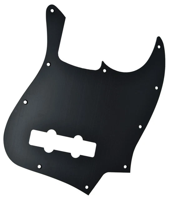 New pickguard JAZZ BASS ALU brossé - noir - guitare JB 4 cordes