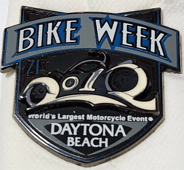 Nice Vintage Daytona Bike Week 2012 Biker Jacket Pin