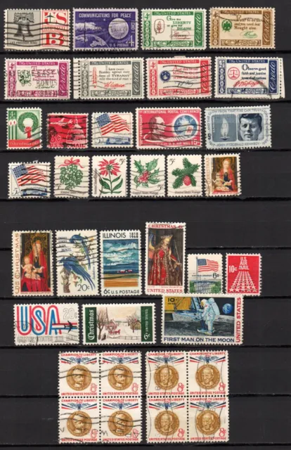 Briefmarken USA LOT aus den 1960'gern gestempelt (US 007)