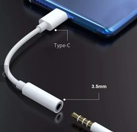 USB Type C to 3.5mm Headphone Jack Adapter, USB C to Aux Audio Dongle Cable Cord