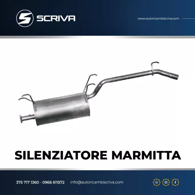 Silenziatore Marmitta Terminale Posteriore Piaggio Porter 1.3 16V