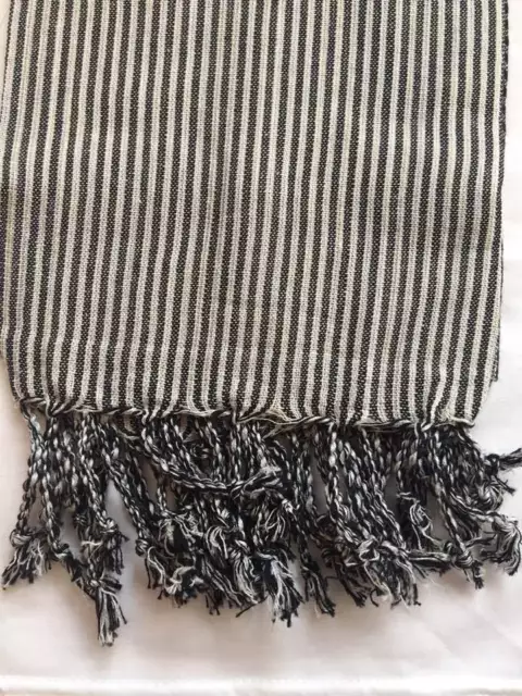 Krama Khmer Echarpe NOIR PETIT CARREAU 100% coton traditionnel mixte Cambodge 88 3