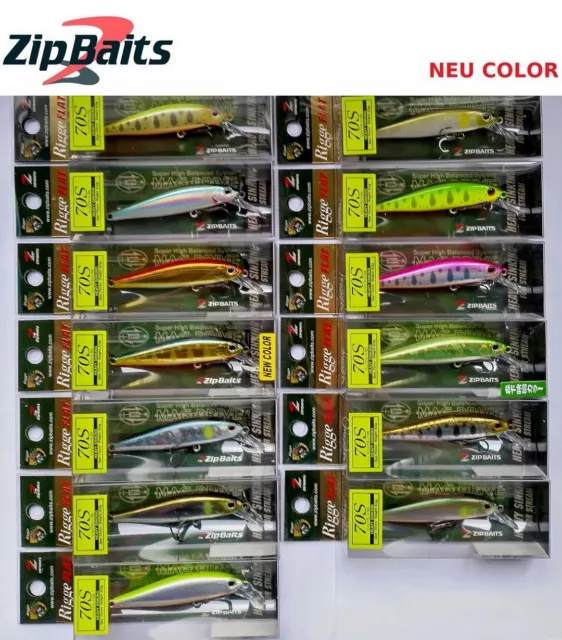 Zipbaits Rigge Plat 70S Japon Wobbler, Appât , Pêche, Prédateur, Truite, Leurres