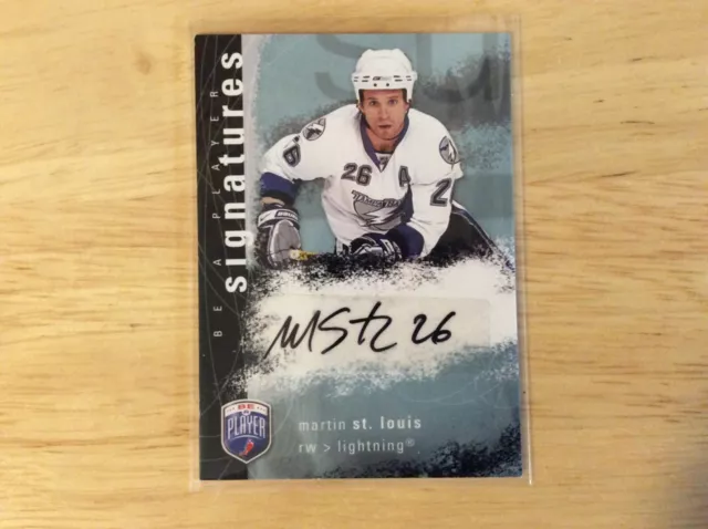 Martin St. Louis 2007-08 Ud Be A Player Signatures Autograph Auto- Lightning!!