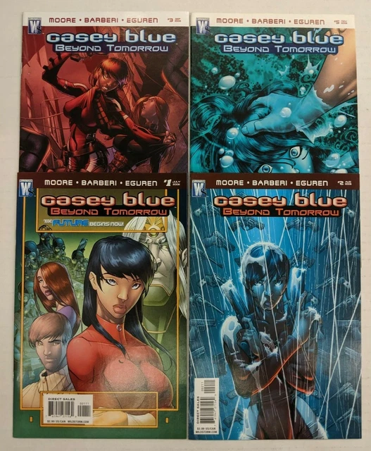 Casey Blue Beyond Tomorrow Wildstorm 4 Issue Comic Set #1 2 3 5 High Grade VF+