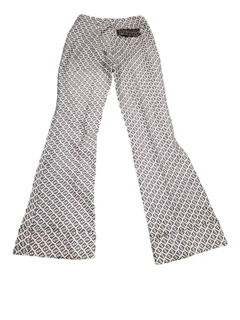 Fendi Wide Leg Monogram Pants