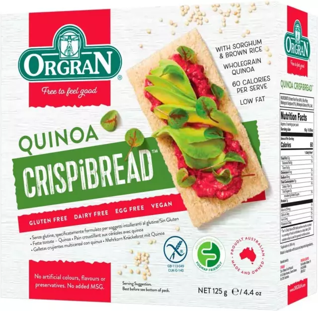 Mgrain Quinoa Crispbread 125 G
