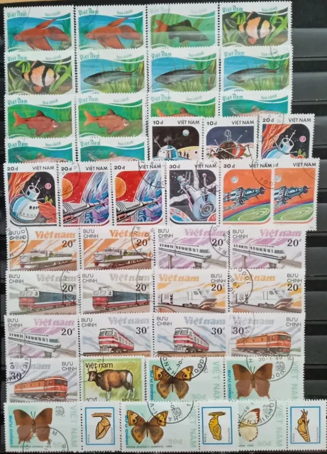 Briefmarken Sammlung Vietnam, gestempelt, 3