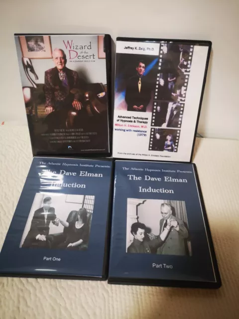 Learn Hypnosis 4 DVD Set Dave Elman, Milton Erickson Bundle Set