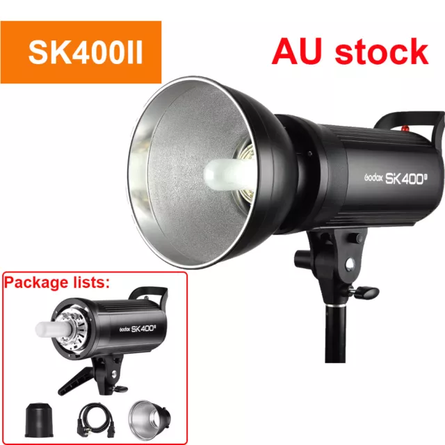 Godox SK400II Studio Strobe Flash Light Head Bowens Mount with reflector AU