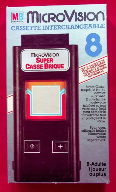 Microvision cassette interchangeable N° 8 - Super casse brique - Boîte + notice