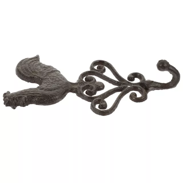 Rooster Cast Iron Wall Hook Vintage Hanger for Towels