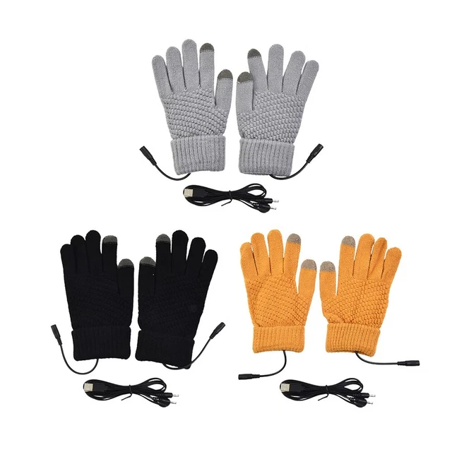 Fixation Chaud Avec Électrique Chauffé Gants USB Alimenté Thermique Mitaines (1