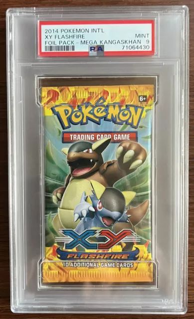 Pokemon TCG PSA 9 2014 XY Flashfire Booster Pack - Mega Kangashkhan