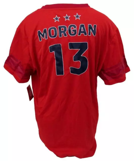 Alex Morgan Red USA Soccer Jersey UNSIGNED Size L 188198