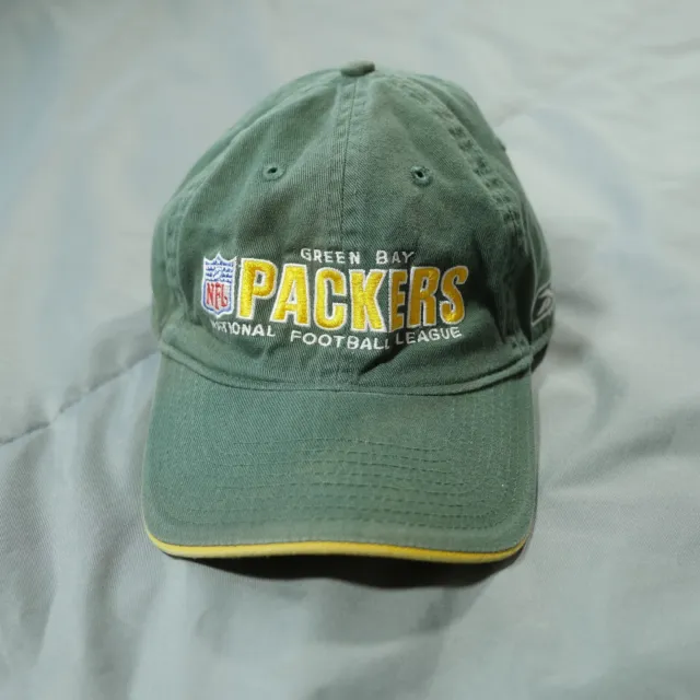 Green Bay Packers Hat Cap Strap Back Dad Reebok Outdoors NFL Football Mens