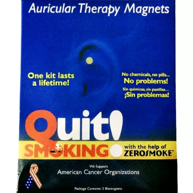 NEW Cigarettes Magnetic Stop Smoke Ear Acupressure Ear Magnet Quit Anti-Smoking 2