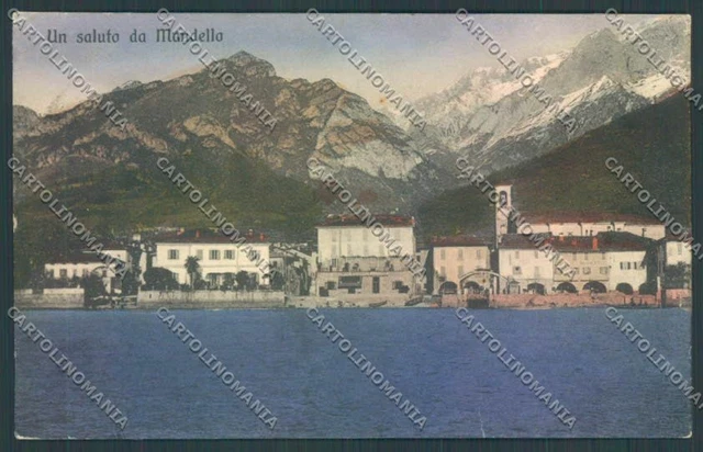 Lecco Mandello Lario Saluti da cartolina LQ4764