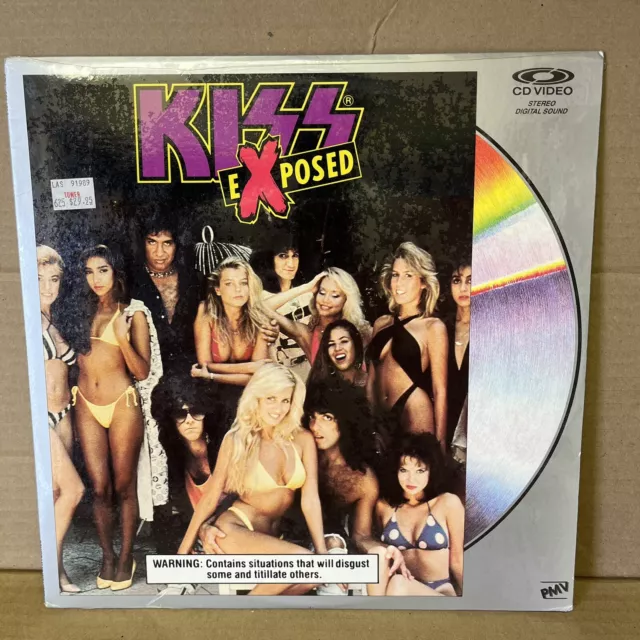 KISS EXPOSED 1986 Mint Sealed Laser Disc.