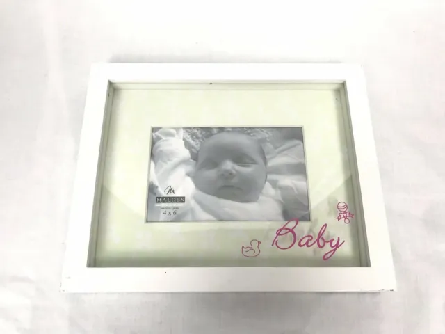 Baby Picture Frame - White/Green/Pink - Newborn - Baby Shower Gift - Nursery