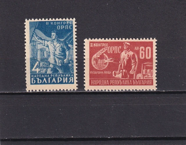 Bulgarien 1948 J. postfrisch Satz MiNr. 629-630 MNH(**)