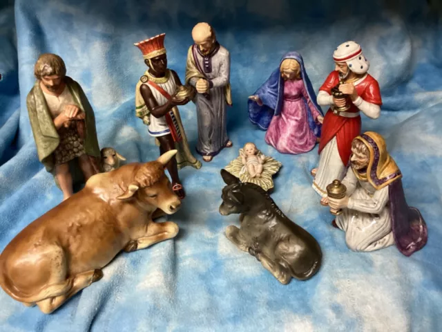 Hummel Goebel Skrobek Large Nativity RARE 9 pieces Great condition