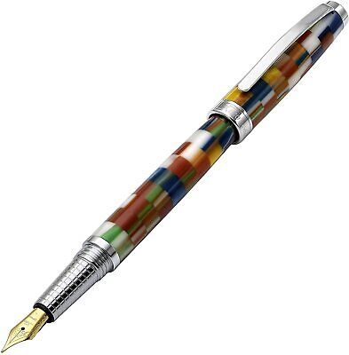 Xezo Urbanite II Jazzy Multicolor Fountain Pen, Medium Point. Limited Edition