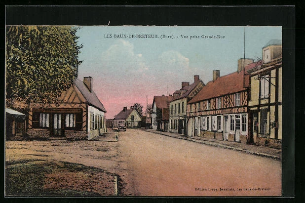 CPA Les Baux-de-Breteuil, view taken from Grande-Rue