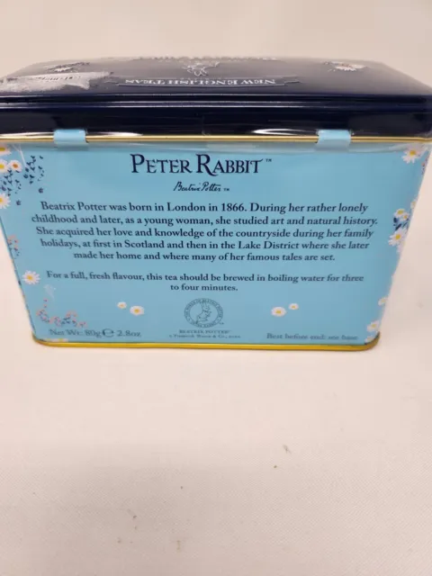 Nuevo Té Peter Rabbit Inglés Lata de Té con 40 Bolsas de Té de Desayuno Inglés 3