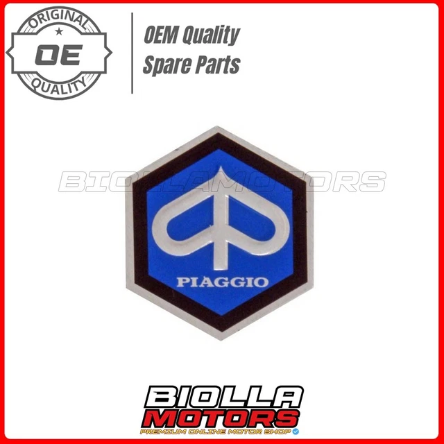 Hexagonal Shield Frieze For Front Shield 26Mm Piaggio Vespa Ss 50 50 1965-1